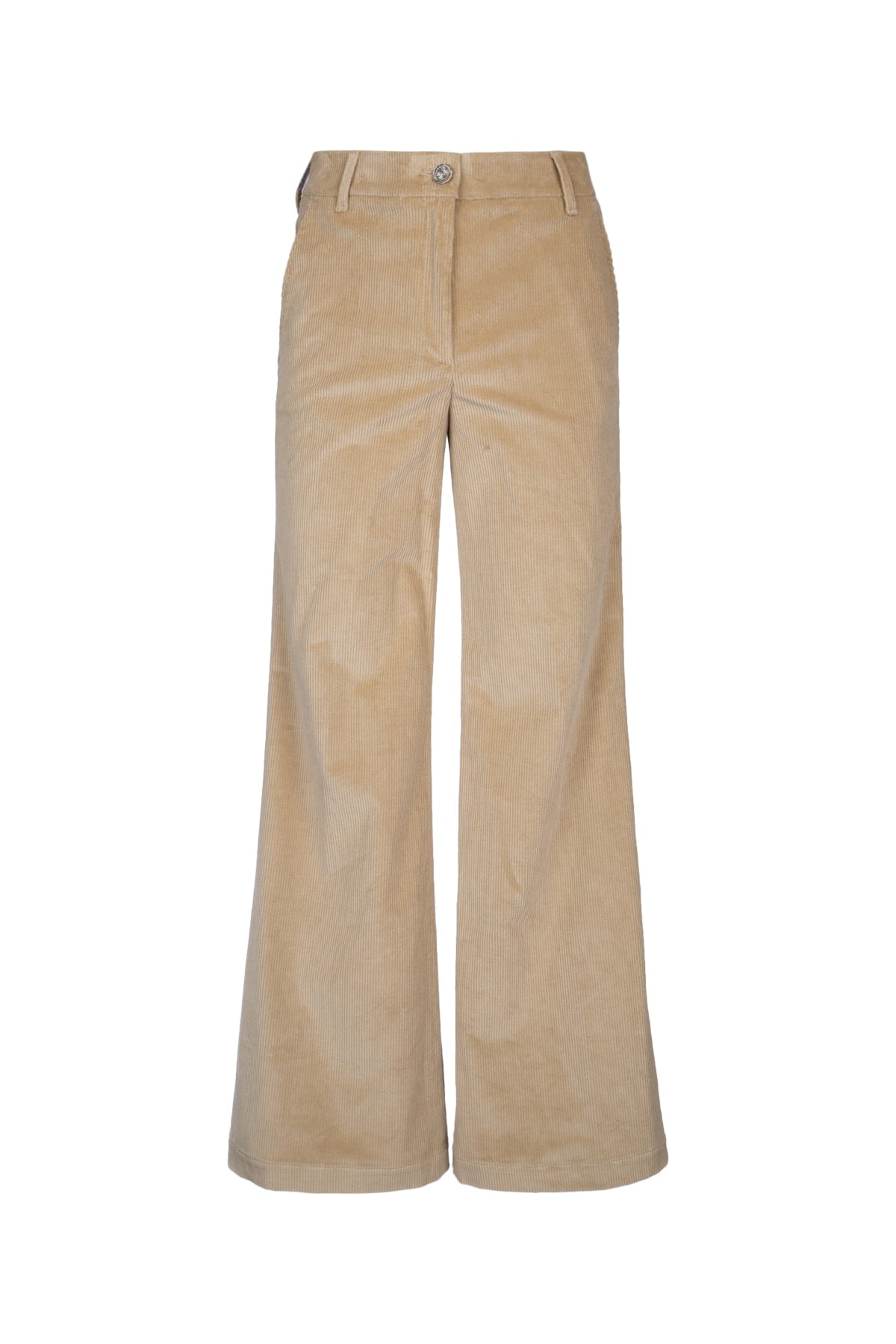 Jacob Cohen Cotton-Elastane Corduroy Trousers — Beige