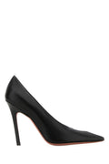 Amina Muaddi Christine Pump — Black