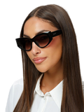 Gafas de sol Just Cavalli SJC169 de acetato ojo de gato — Negro