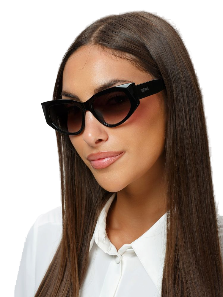 Gafas de sol Just Cavalli SJC169 de acetato ojo de gato — Negro