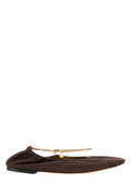Stella McCartney Shaggy Deer with Chain Detail Ballerinas — Brown