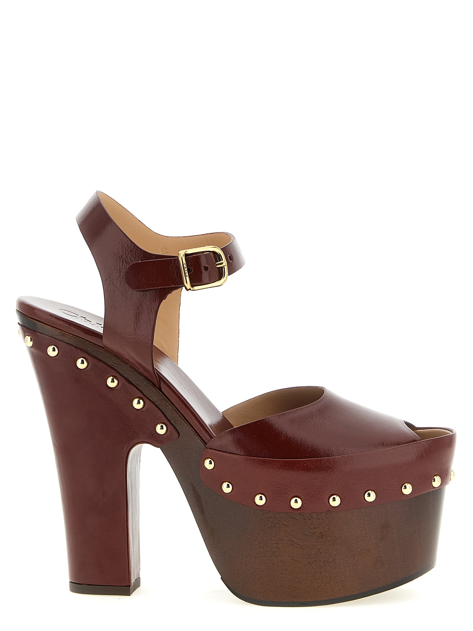 Chloé Meret Platform Heel — Bordeaux