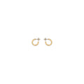 Versace Greca Engraved Hoop Earrings — Gold