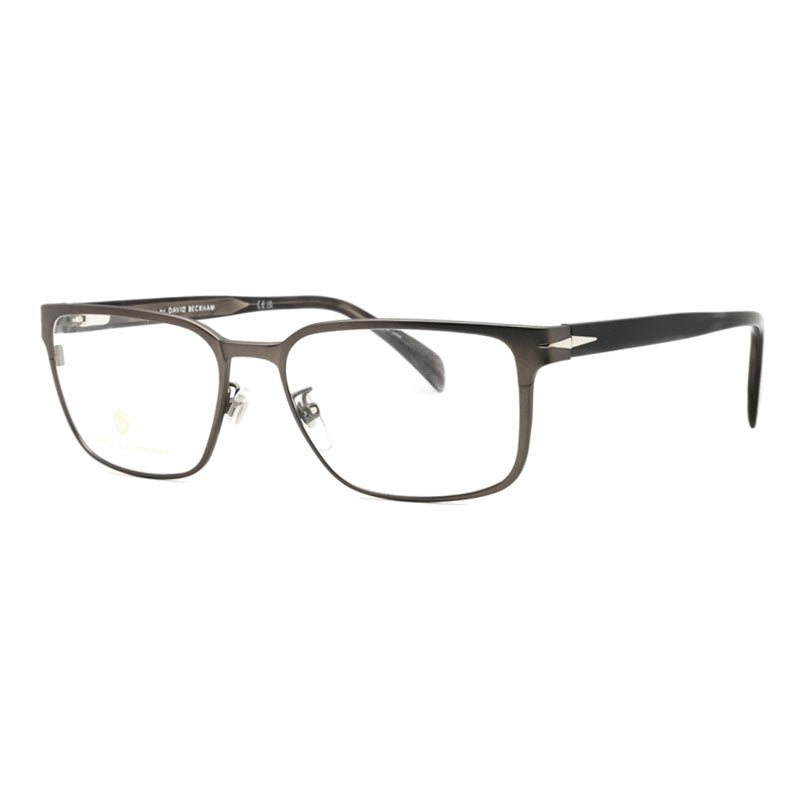 David Beckham DB11370R8000 Rectangle Full Rim Metal Eyeglasses — Gray