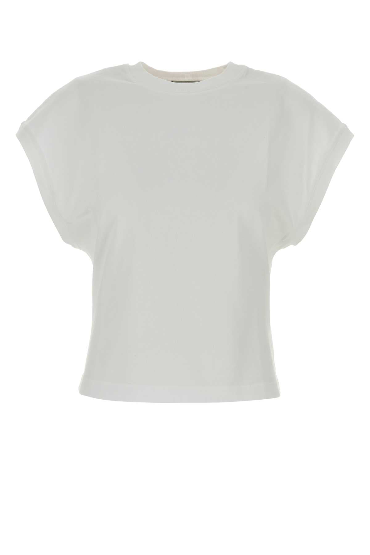 Agolde Cotton T-Shirt — White