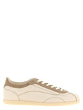 Zapatilla baja de piel de becerro Brunello Cucinelli — Beige