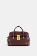 Thom Browne Bolton Top Handle Bag — Burgundy