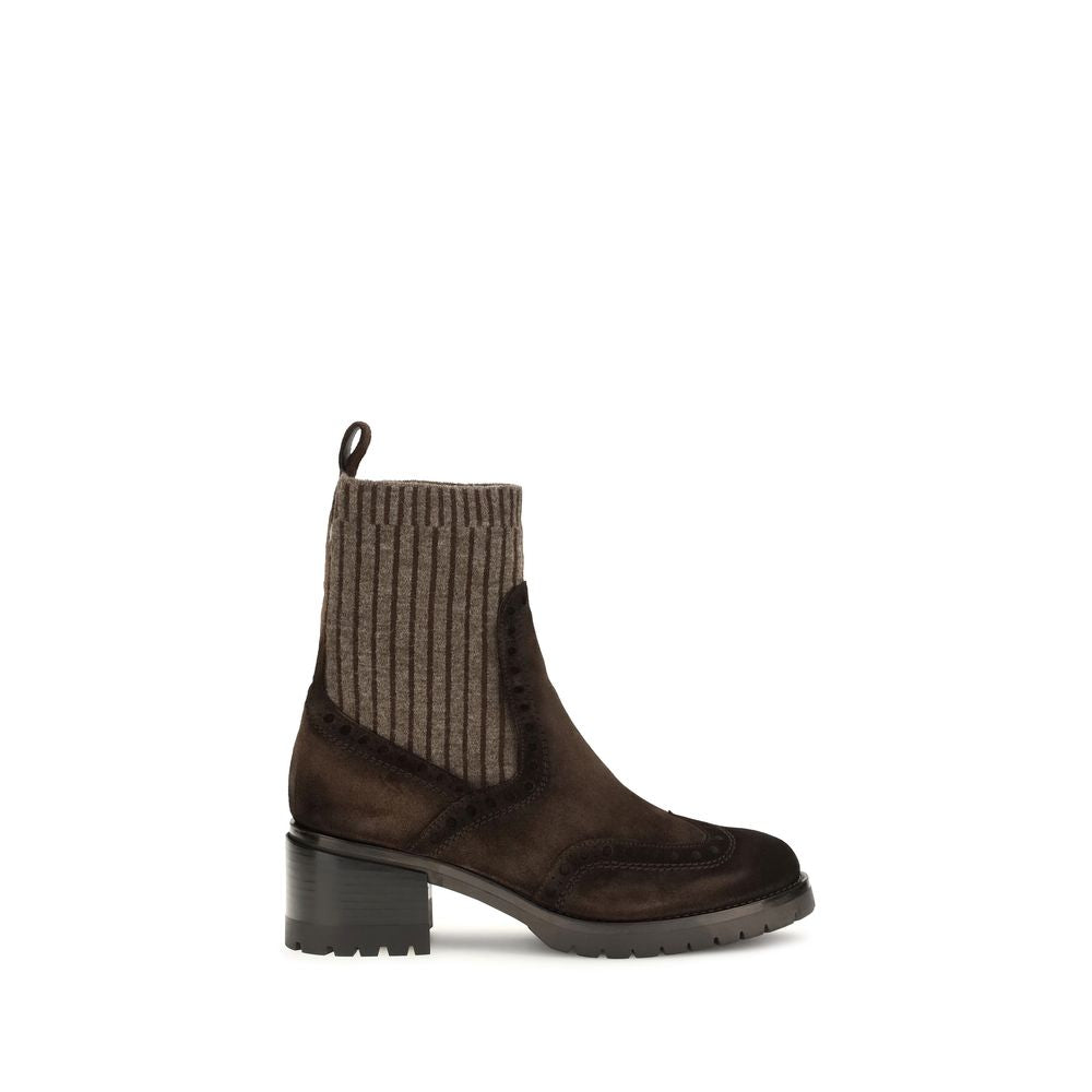 Santoni Ferret Boots — Brown