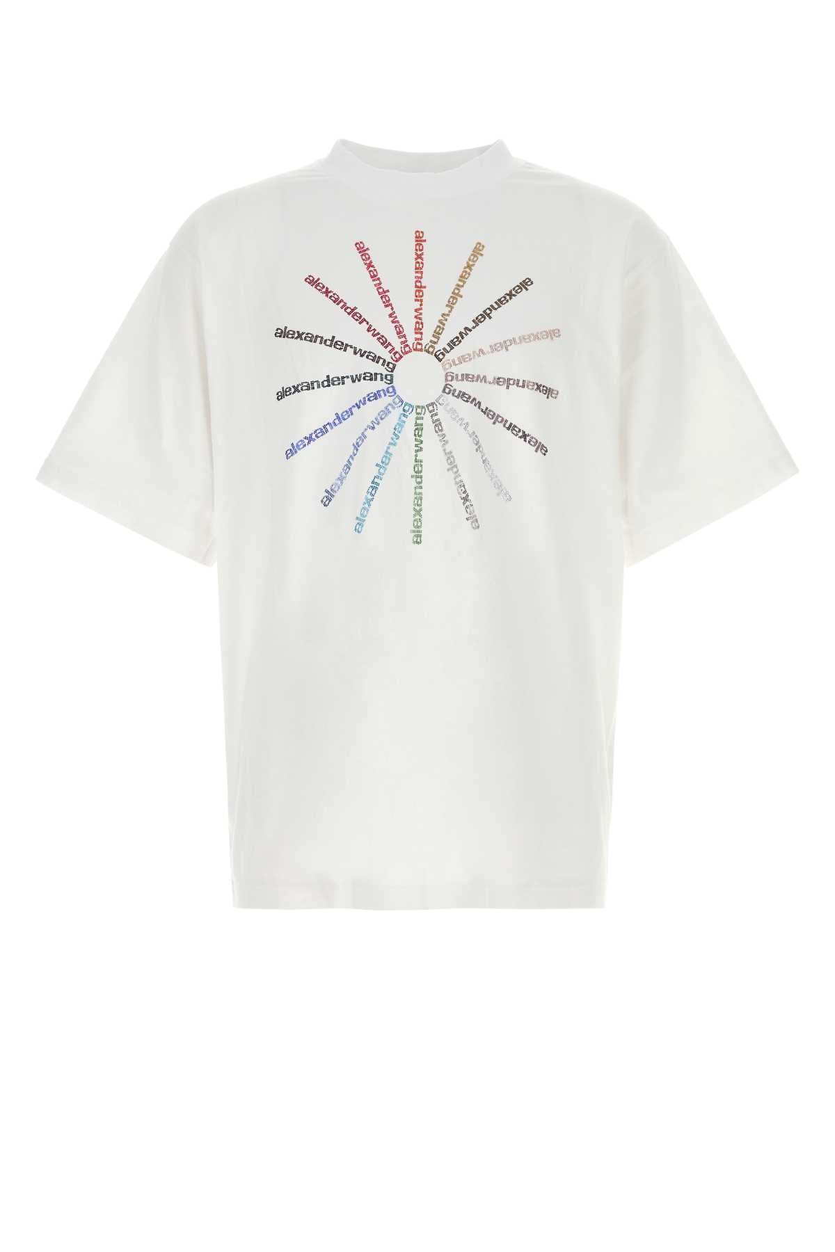 Alexander Wang Hotfix Pinwheel Graphic T-Shirt — White