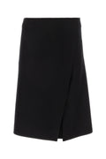 Stella McCartney Wool Wrap Skirt — Black