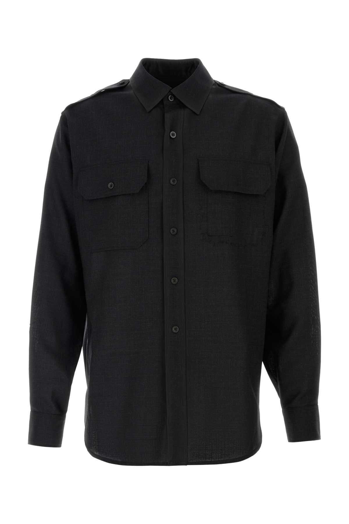 Maison Margiela Wool Shirt — Charcoal