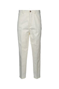 Brunello Cucinelli Cotton-Linen Blend Trousers — White