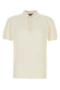 Tom Ford Silk Cotton Blend Polo — White