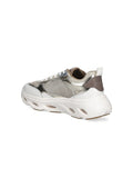 Pinko Metallic Mesh Colorblock Sneakers — Platinum