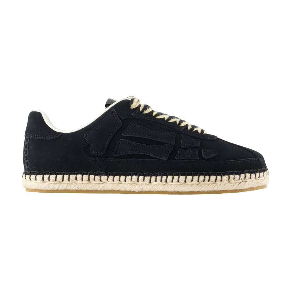 Amiri Suede Espadrille Sneakers — Black