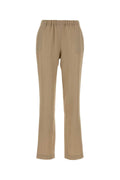 Loulou De Saison Viscose Wool Blend Trousers — Beige