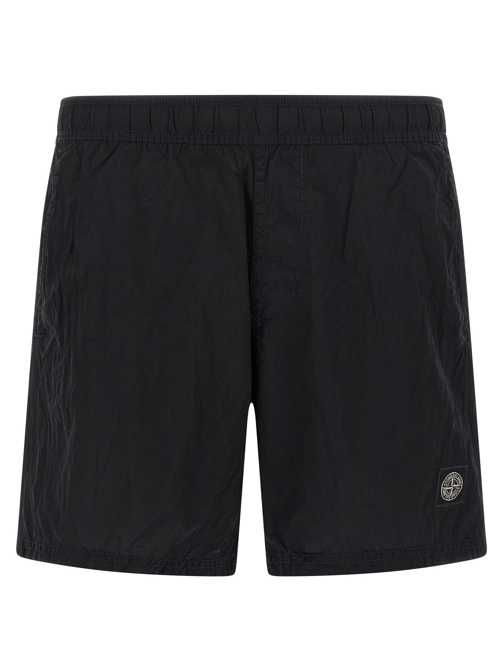Stone Island ECONYL Regenerated Nylon Swim Shorts — Black