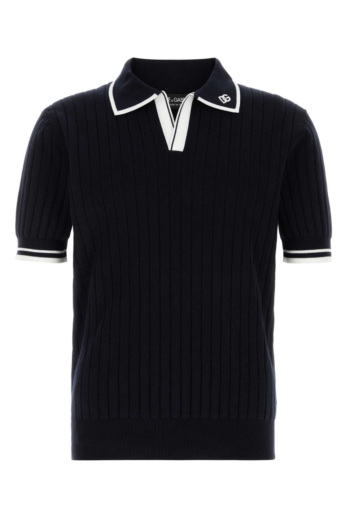 Dolce & Gabbana Costa Polo Shirt — Navy