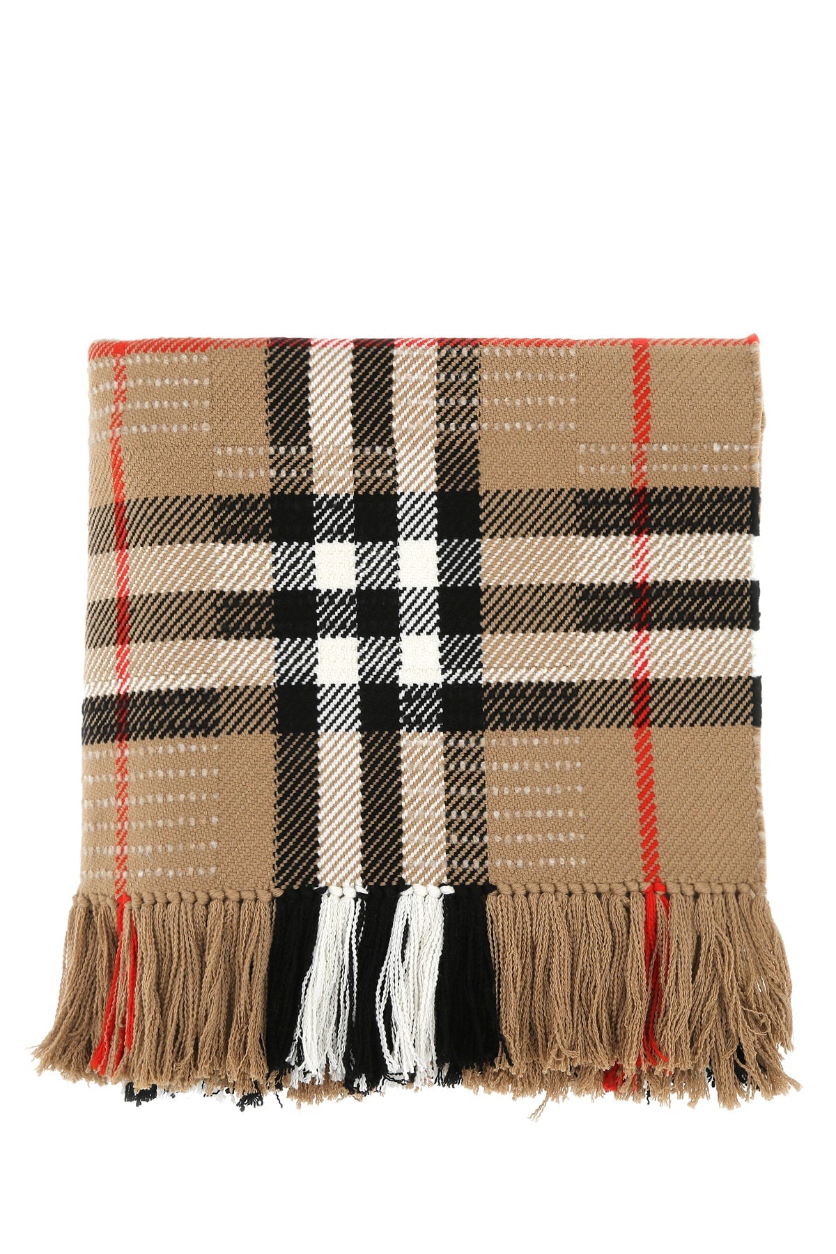 Burberry Check Wool Scarf — Multicolor