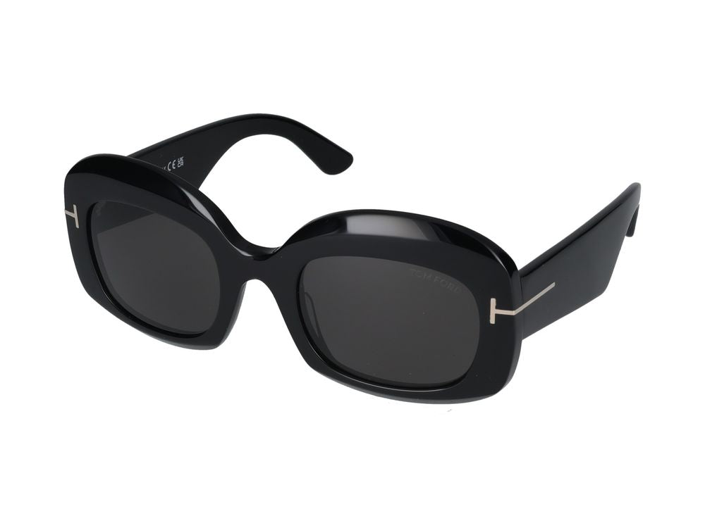 Tom Ford FT1219 Injected Acetate Sunglasses — Black