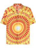 Valentino Graphic-Print Shirt — Yellow