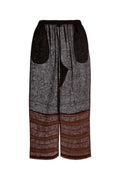 Tory Burch Righe Trousers — Brown