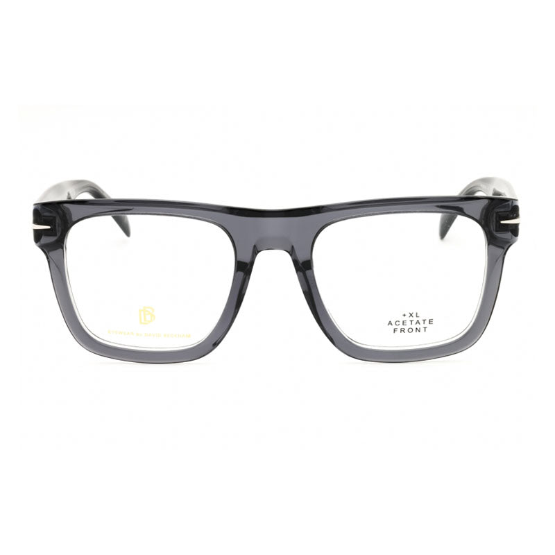 David Beckham Square Full-Rim Acetate Eyeglasses — Gray
