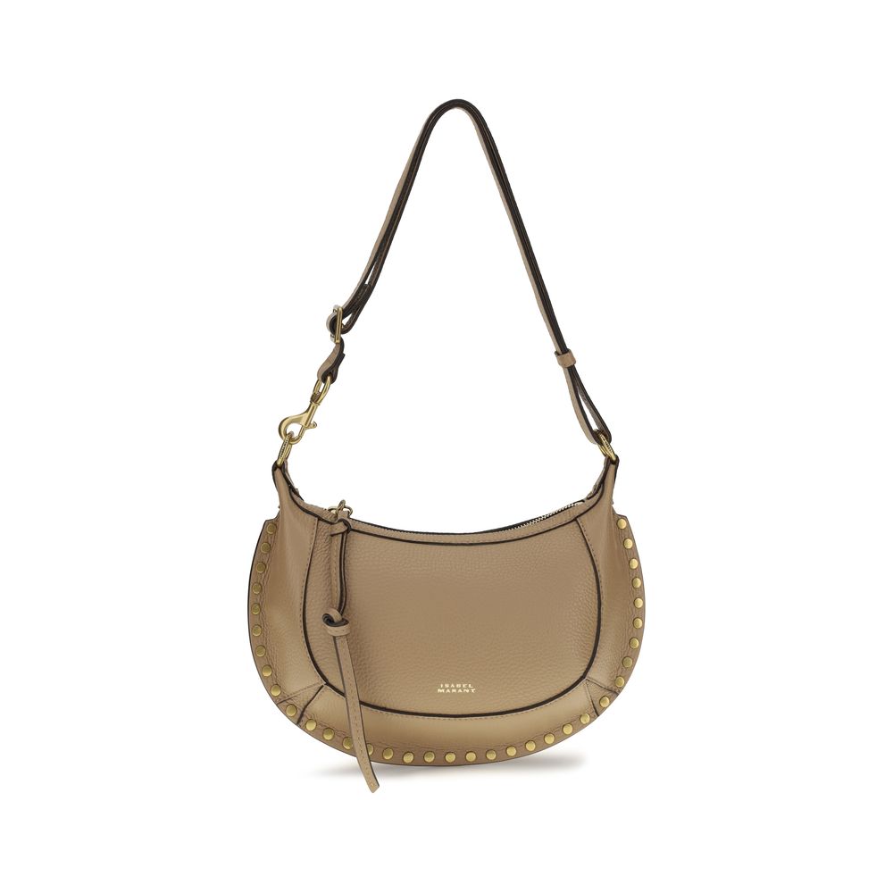 Isabel Marant Oskan Moon Shoulder Bag — Beige