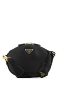 Prada Nappa Leather with Signature Triangle Logo Crossbody Bag — Black