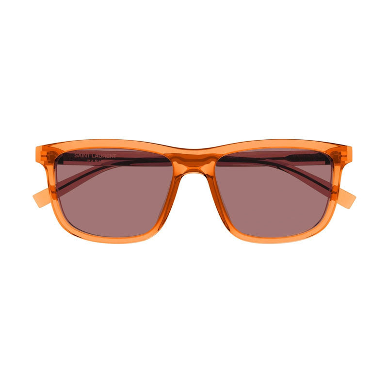 Saint Laurent SL501005 Transparent Acetate Sunglasses — Orange