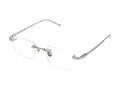 Cartier CT0619O Titanium Rimless Eyeglasses — Silver