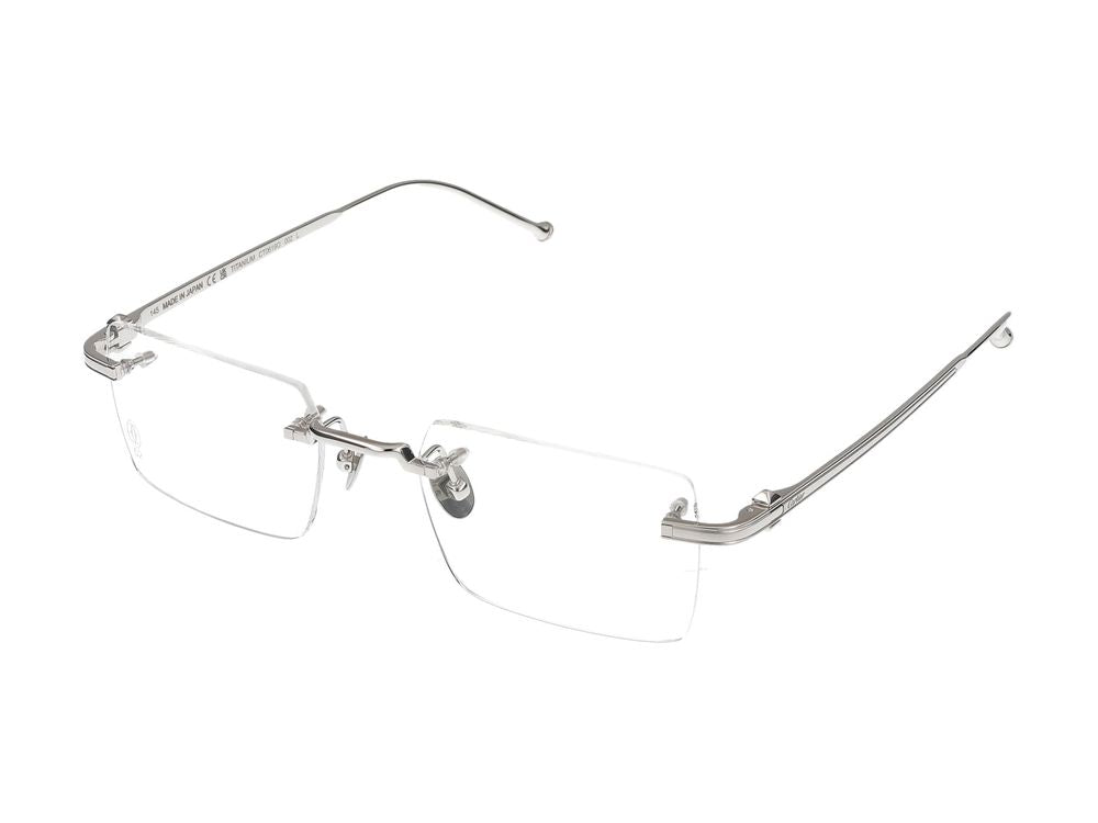 Cartier CT0619O Titanium Rimless Eyeglasses — Silver