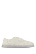 Bottega Veneta Intrecciato Nappa Leather Sneaker — Beige