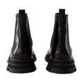 Alexander McQueen Polished Leather Chelsea Boot — Black
