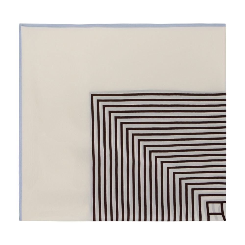 Toteme Striped Silk Scarf — Multicolor