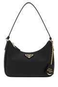 Prada Maniglia Shoulder Bag — Black