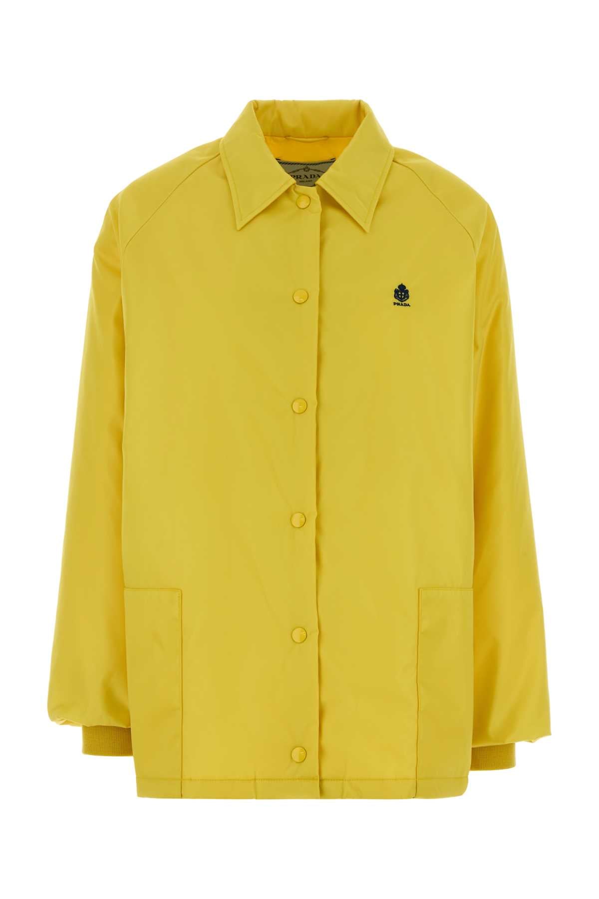 Prada Re-Nylon Jacket — Yellow