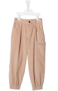 Brunello Cucinelli Kids Corduroy Trousers — Beige