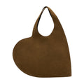 Coperni Double Heart Shoulder Bag — Brown