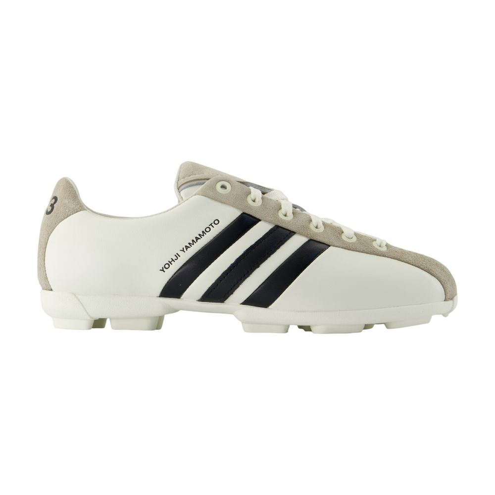 Y-3 Leather Colorblock Sneaker — White