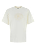 Burberry Embroidered Logo Cotton T-shirt — White