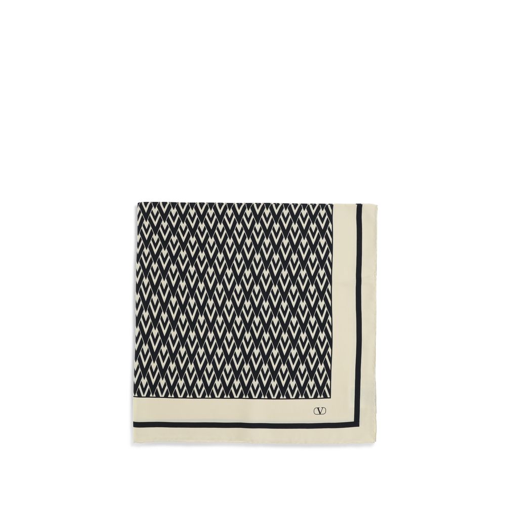 Valentino Garavani Geometric Silk Scarf — Multicolor