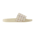 Burberry Large Check Sandals — Beige