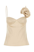 Magda Butrym Blouse Tank Top — Beige