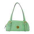 Versace Lambskin Leather Shoulder Bag — Green
