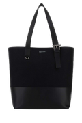 Alexander McQueen Two-Tone Leather Tote Bag — Black