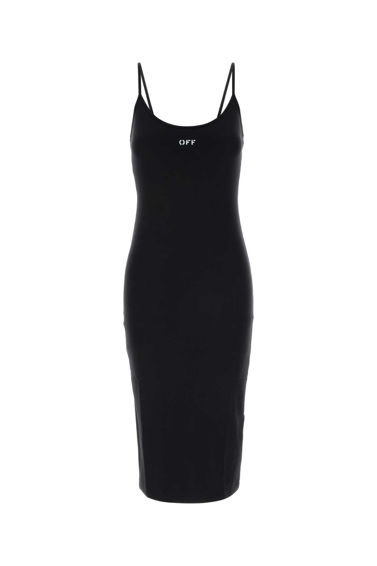 Off-White Stamp Dress — Black