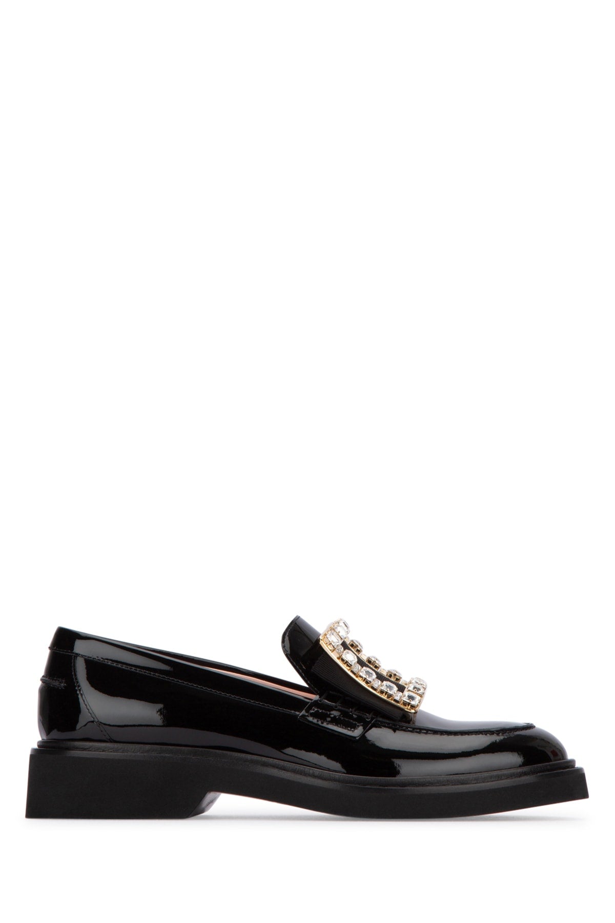 Roger Vivier Viv Rangers Loafer Heel — Black