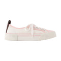 Versace Cotton Low-Top Sneaker — Ivory