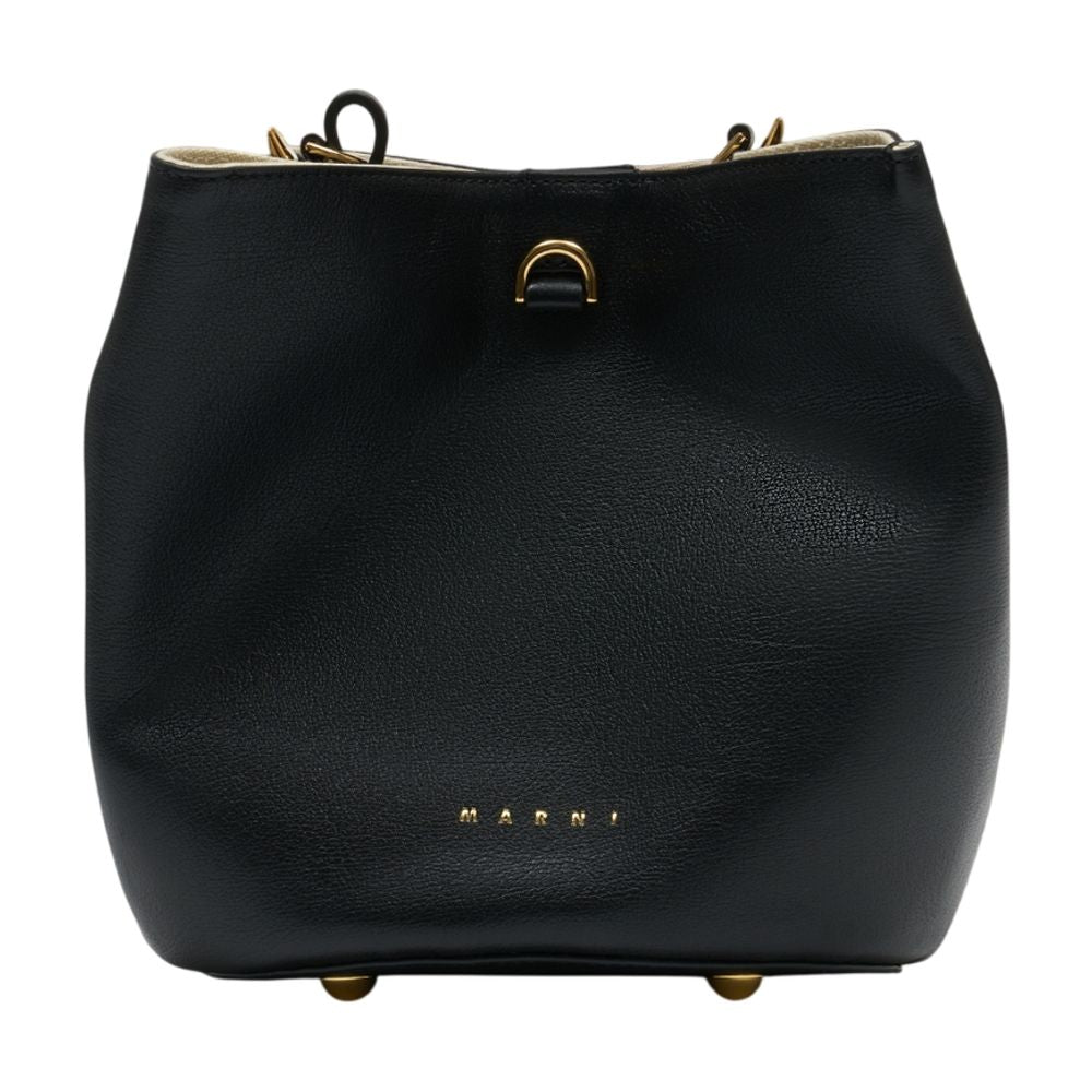 Marni Pannier Shoulder Bag — Black